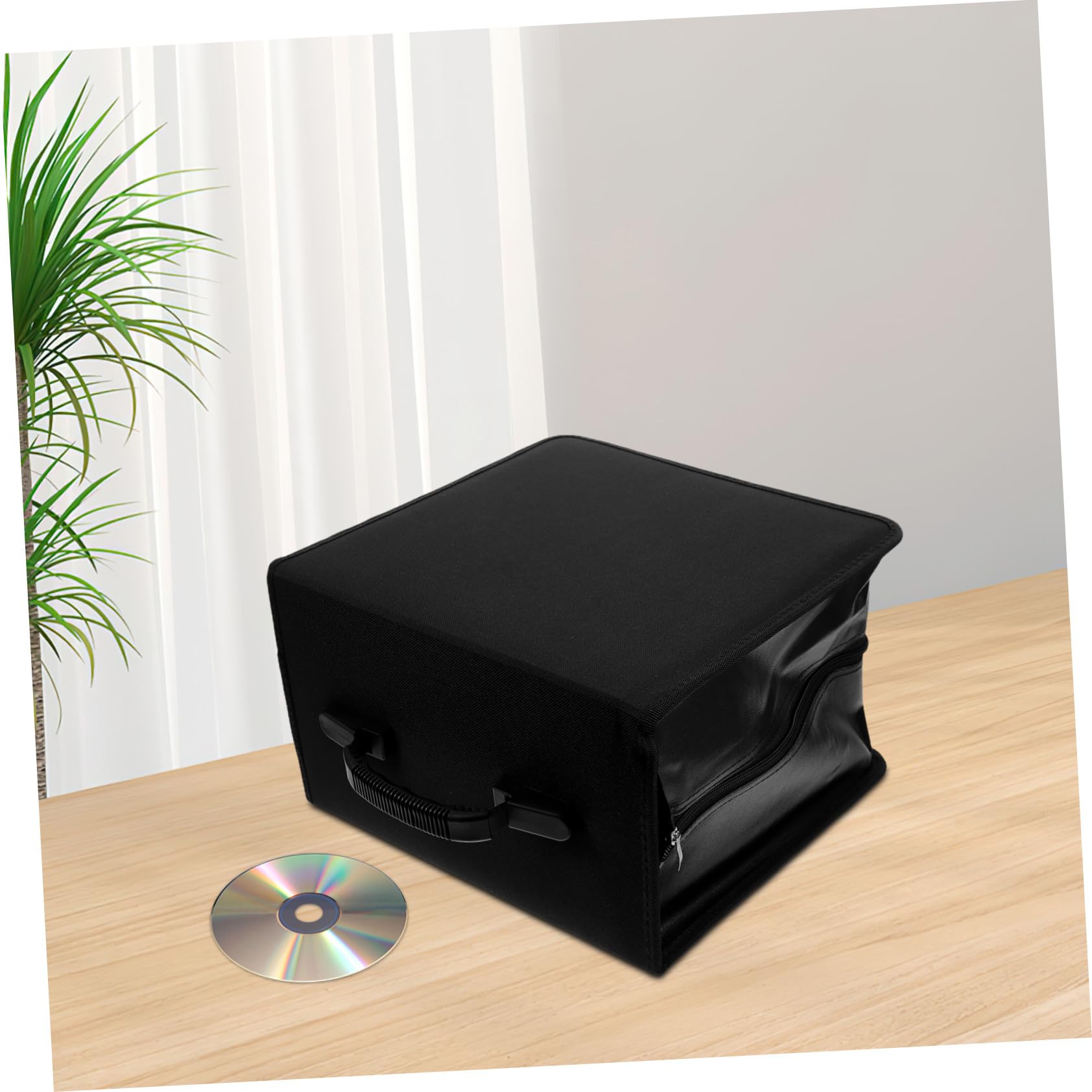 VALICLUD Scatola Porta Dvd in Pu con Maniglia Custodia Rigida Porta Dvd Contenitore per CD per Auto e Trasporto