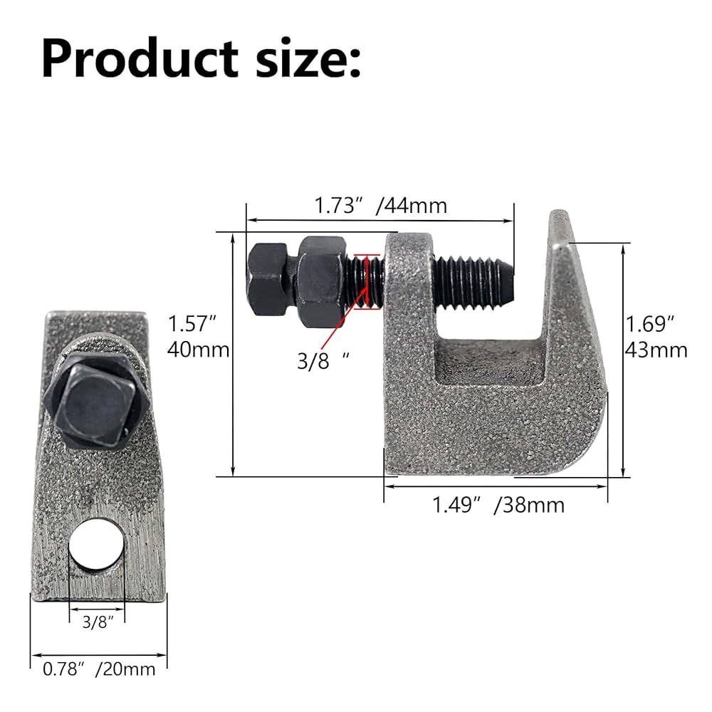 Amazon.com: NIDAYE Top Beam Clamps, UNC 3/8