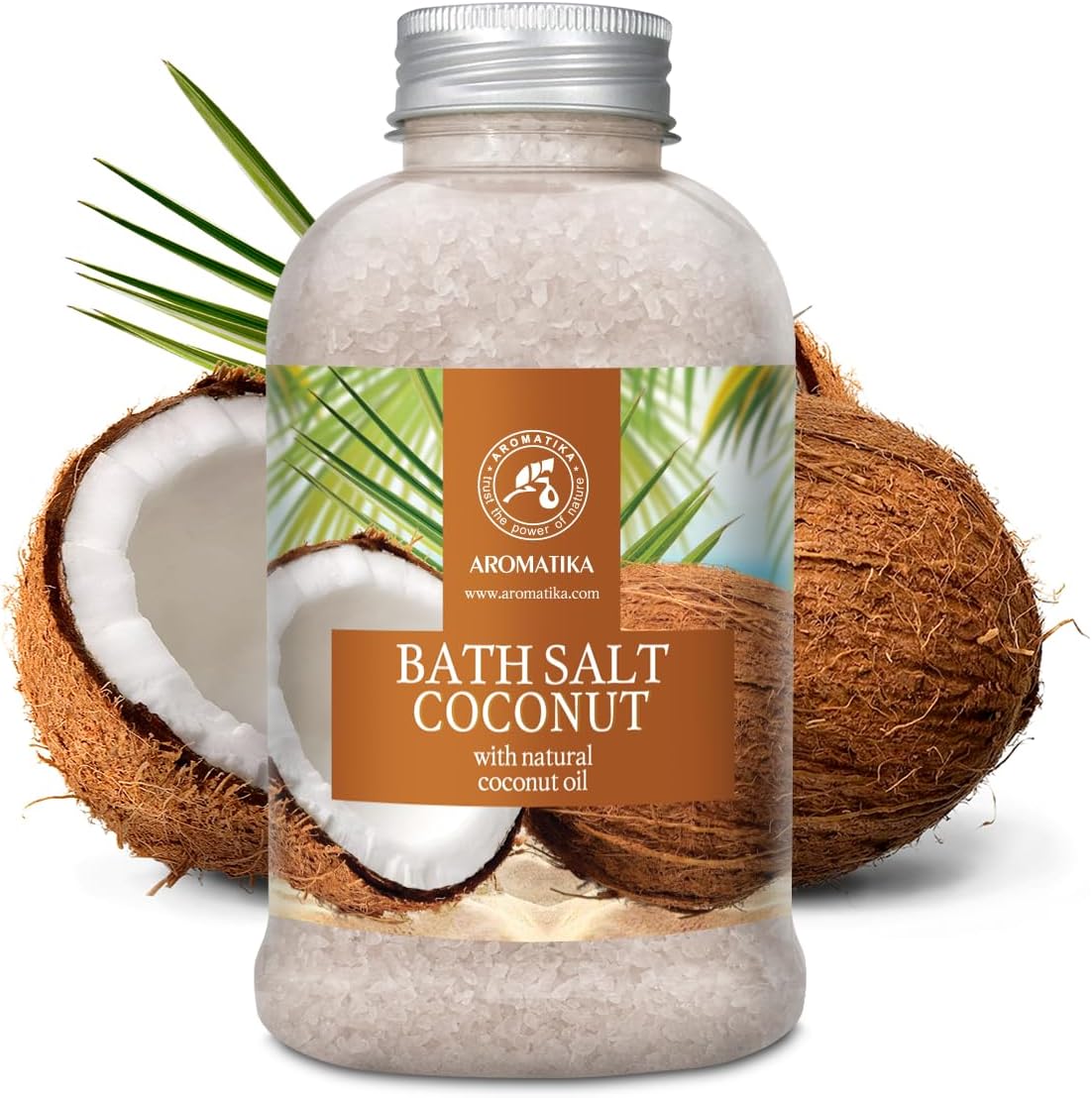 Bath Sea Salt Coconut 21.16 Oz (600g) - Bath Salts with Natural Coconut Oil for Bath Soak - Relaxing Bath - Body Care - Muscle Relaxation - Good Sleep - Aromatherapy Bath Salts - Herb Bath Salt - Image 2