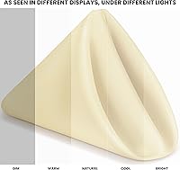 Vista 3 de Utopia Home Paquete de 24 servilletas de tela de 17 x 17 pulgadas, bordes con dobladillo 100% poliéster, lavables y reutilizables, ideales