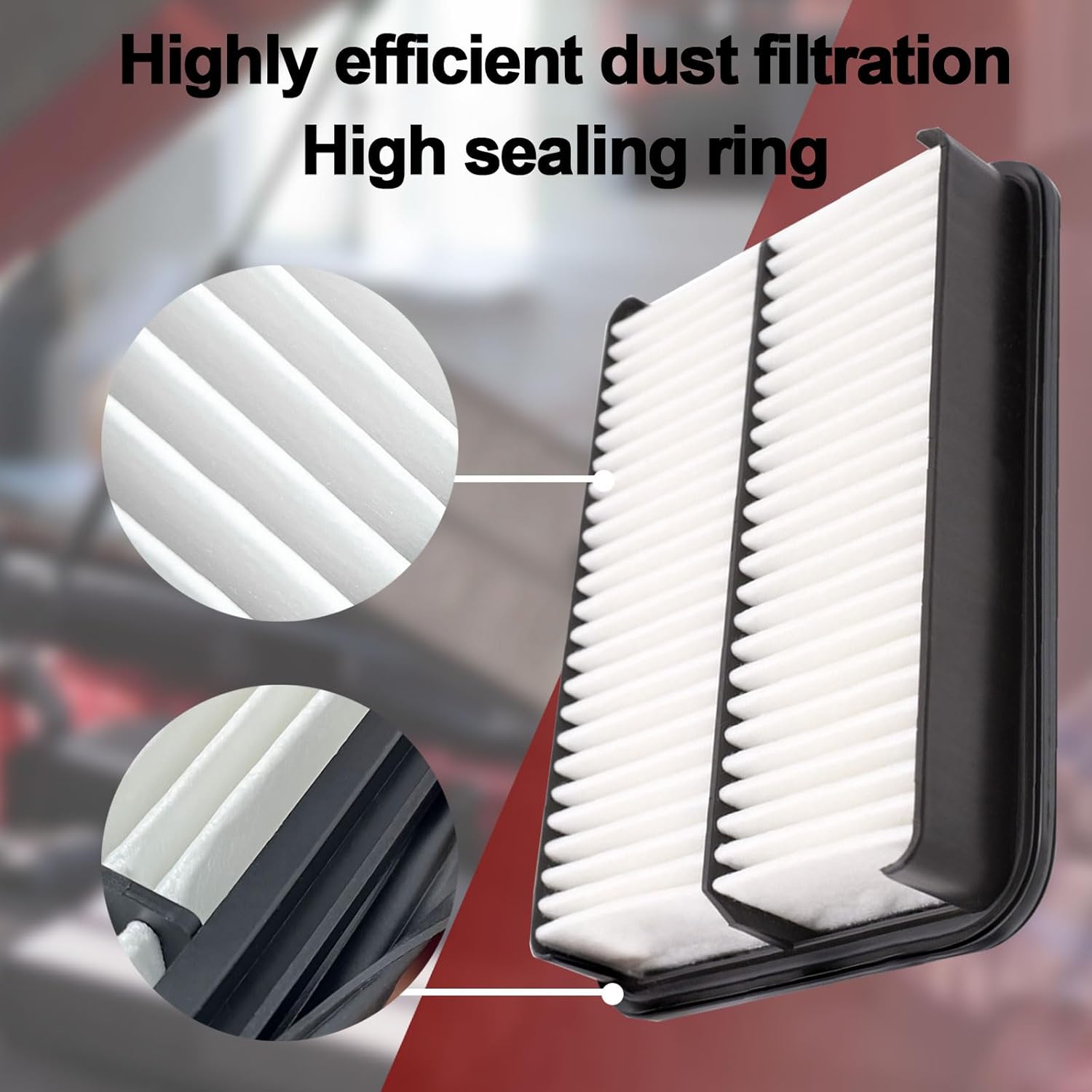 Comb Engine Cabin Air Filter for Hyundai Sonata 2025 2024 2023 2022 2021 2020 (Except Hybrid)