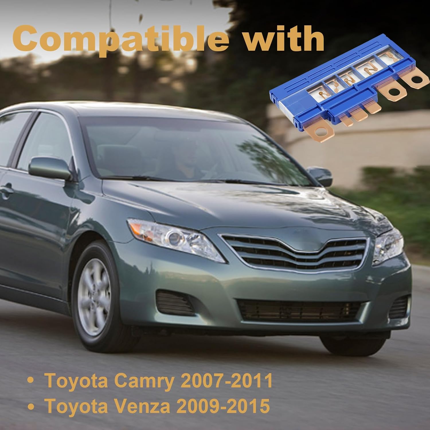 Fusible Link Block Assembly Multi Link Fuse Compatible with Toyota Camry 2007-2011 Venza 2009-2015 Replace# 82620-33030