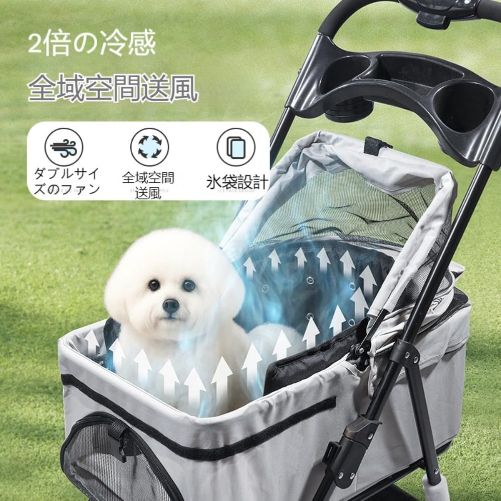 Amazon.co.jp: JoyeeLii ペットカート用冷却ファンシート ひんやり冷感