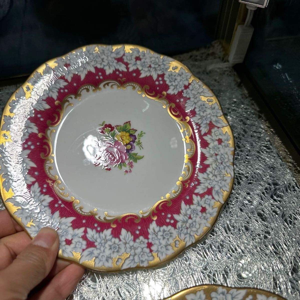 ロイヤルアルバート ブライトンローズ デザート プレートセット