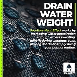 Sparthos Waist Trimmer Belt - Sweet Burning Sauna Slimming Effect - Belly Tummy Weight Loss - Neoprene Waste Trainer Band for Workout, Sweat and Lose Stomach Fat - Everyday Wear for Men and Women (M)