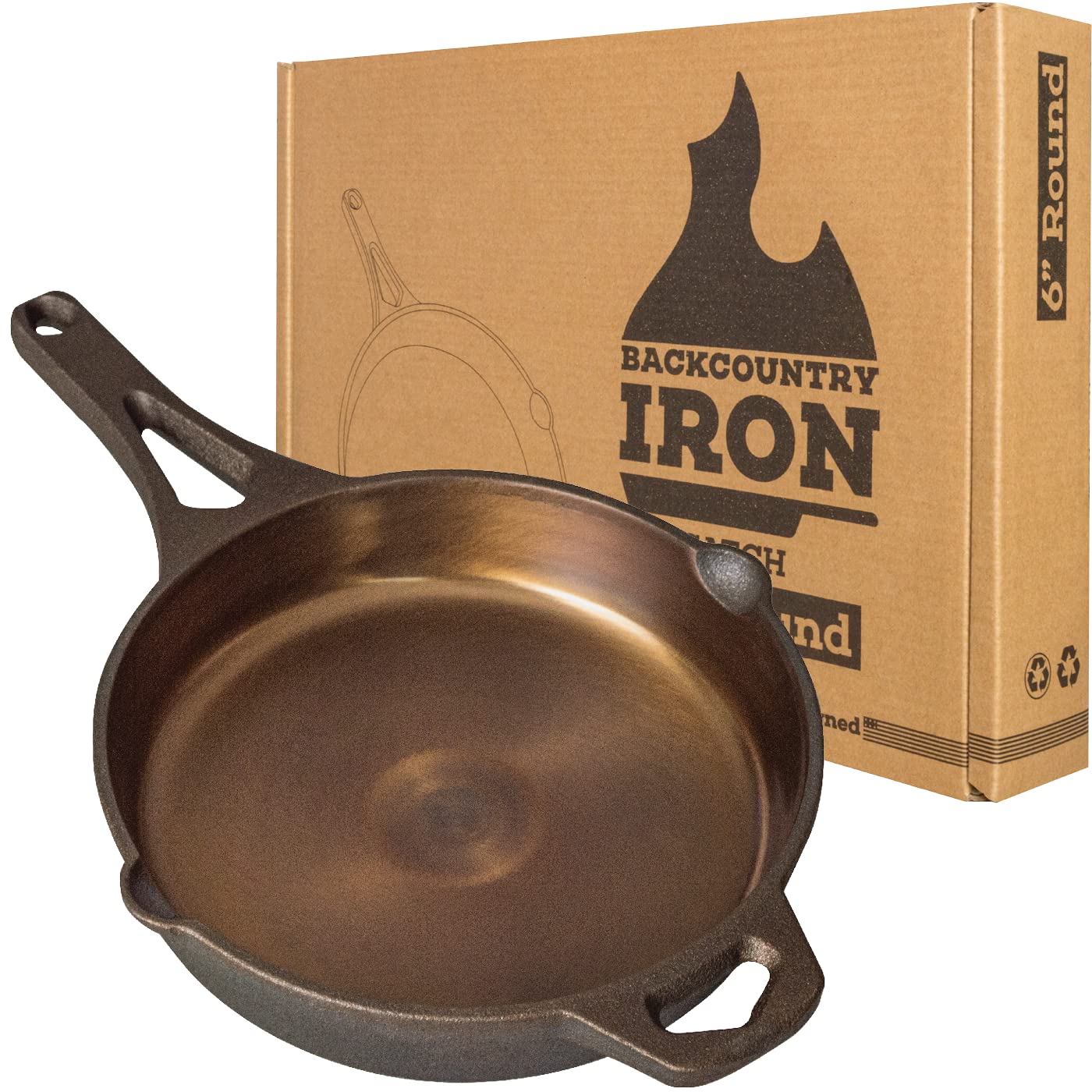 Backcountry Iron Wasatch Smooth 6 Inch Cast Iron Skillet