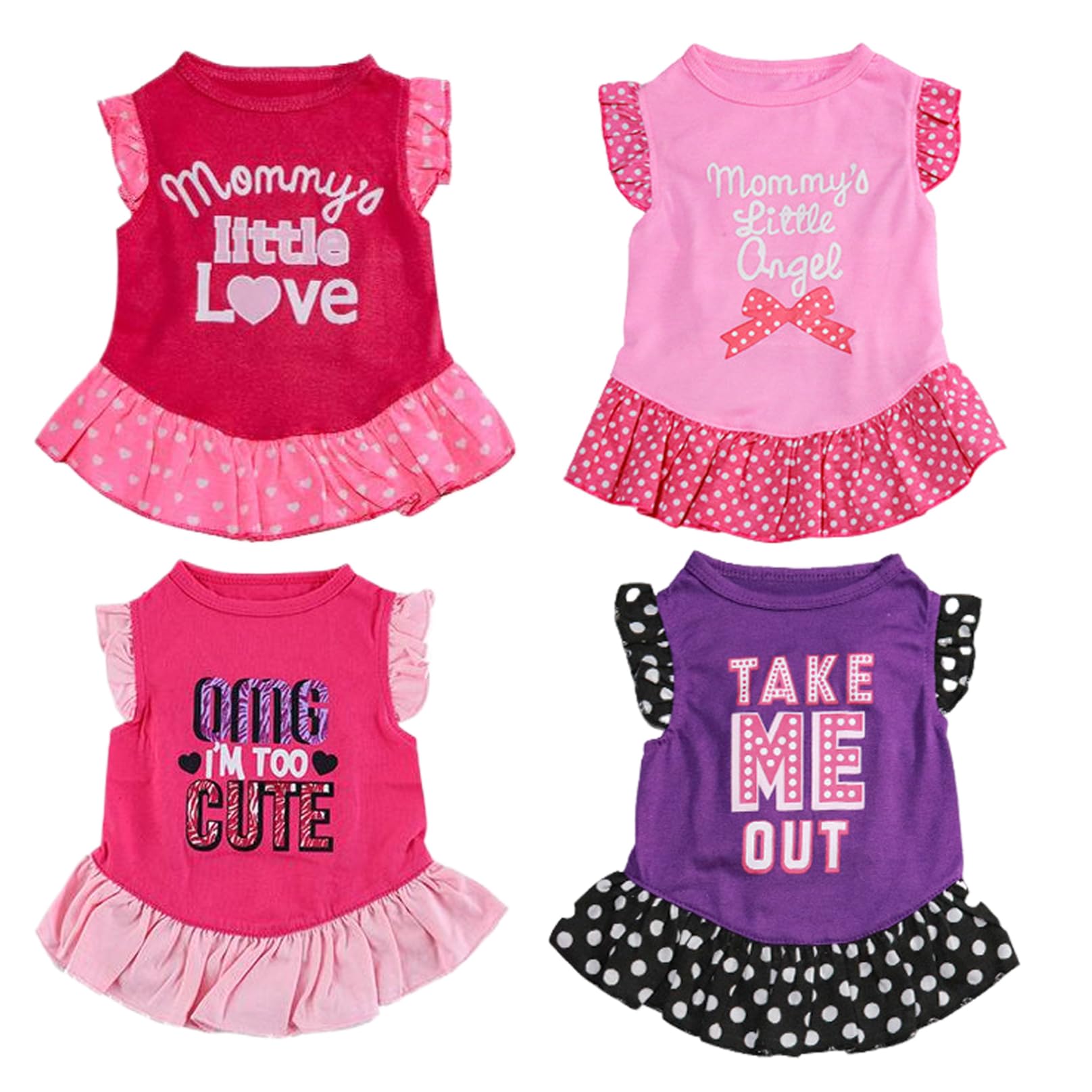 Robe de princesse pour chien douce évitant la chaleur - Jupe avec volants