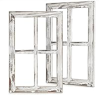 Vista 1 de CALIFORNIA CADE ELECTRONIC Decoración rústica de pared, marcos de madera de granero para ventana, decoración de habitación para el hogar o al aire