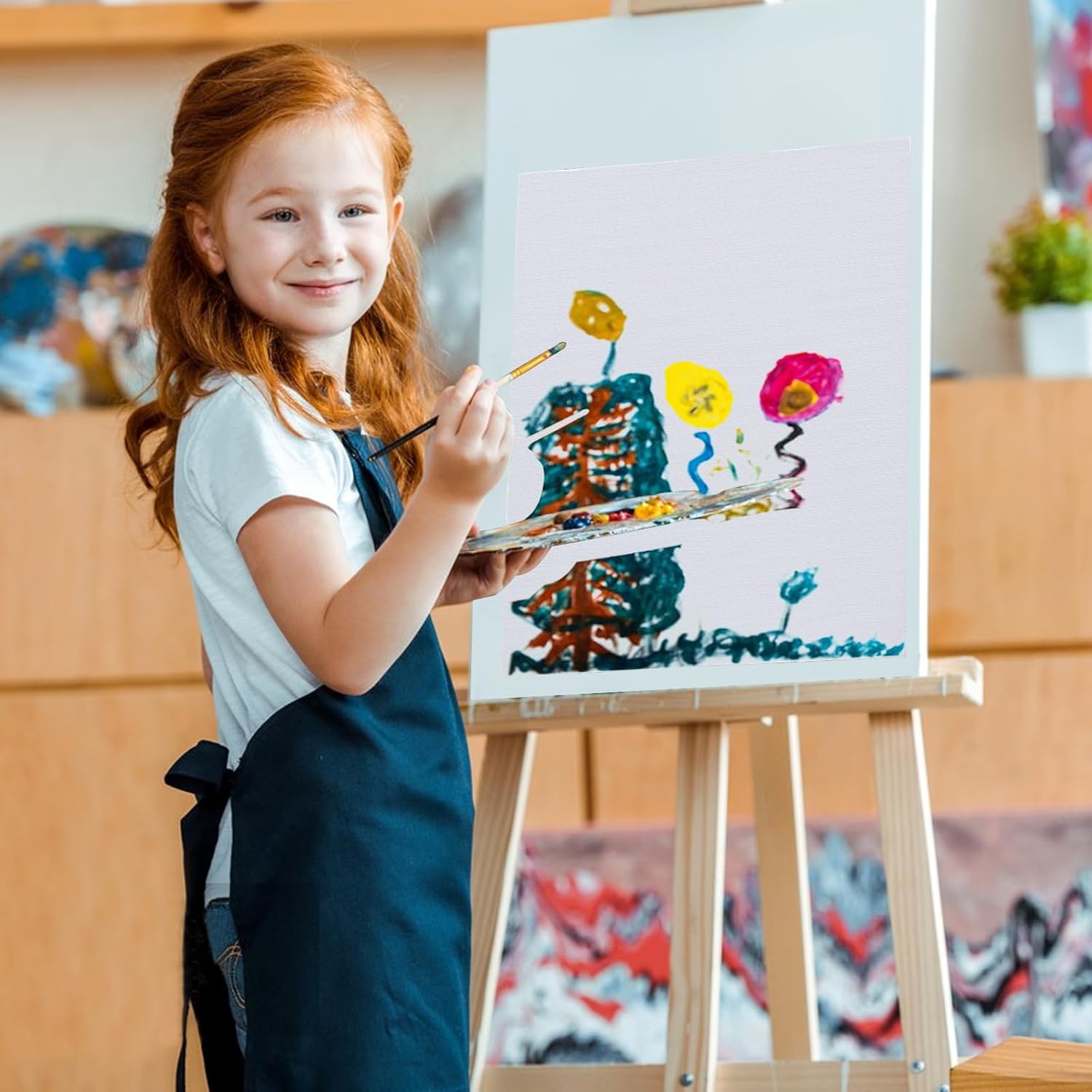 12 Pack Canvases for Painting 9 x 12 inch Supplies,Blank Boards Kids-Gesso Primed Acid-Free 100% Cotton Canvas Panels for Acrylics Oil Watercolor,Art Supplies - Image 6