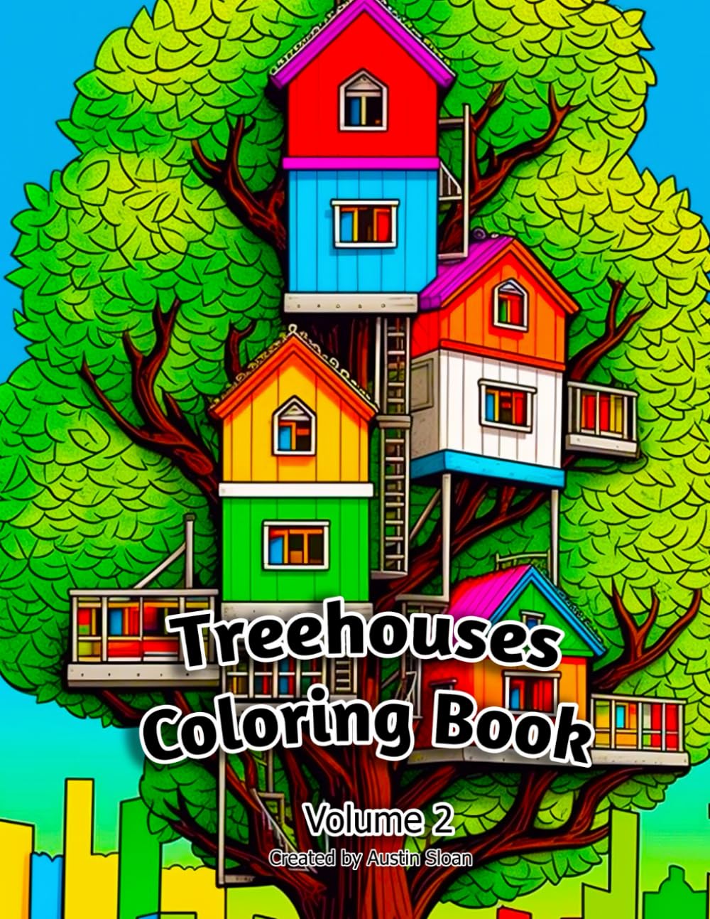 Treehouses Coloring Book: Volume 2