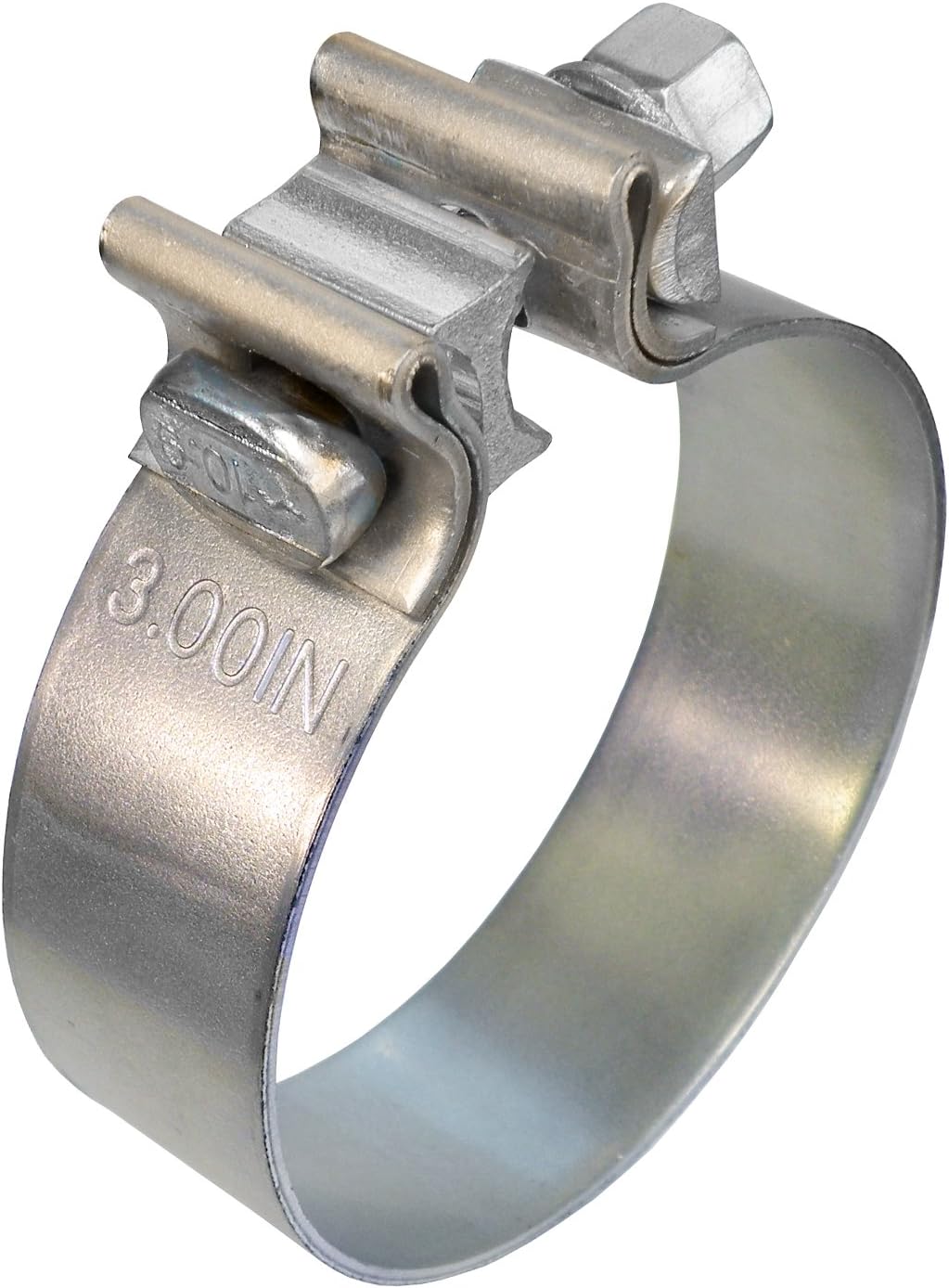 ROADFORMER 2 inch Exhaust Clamp Narrow Band Stainless Steel for Exhaust Pipe, Muffler and Exhaust System Repair (2 Pack)