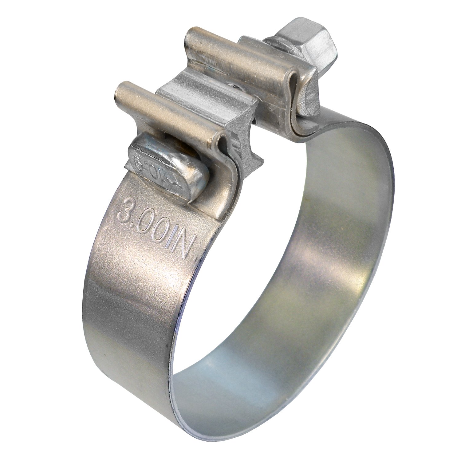 Roadformer Aluminized Steel 3 Inch Exhaust Clamp Narrow Band For Exhaust Pipe, Muffler And Exhaust System Repair - 1 Piece
