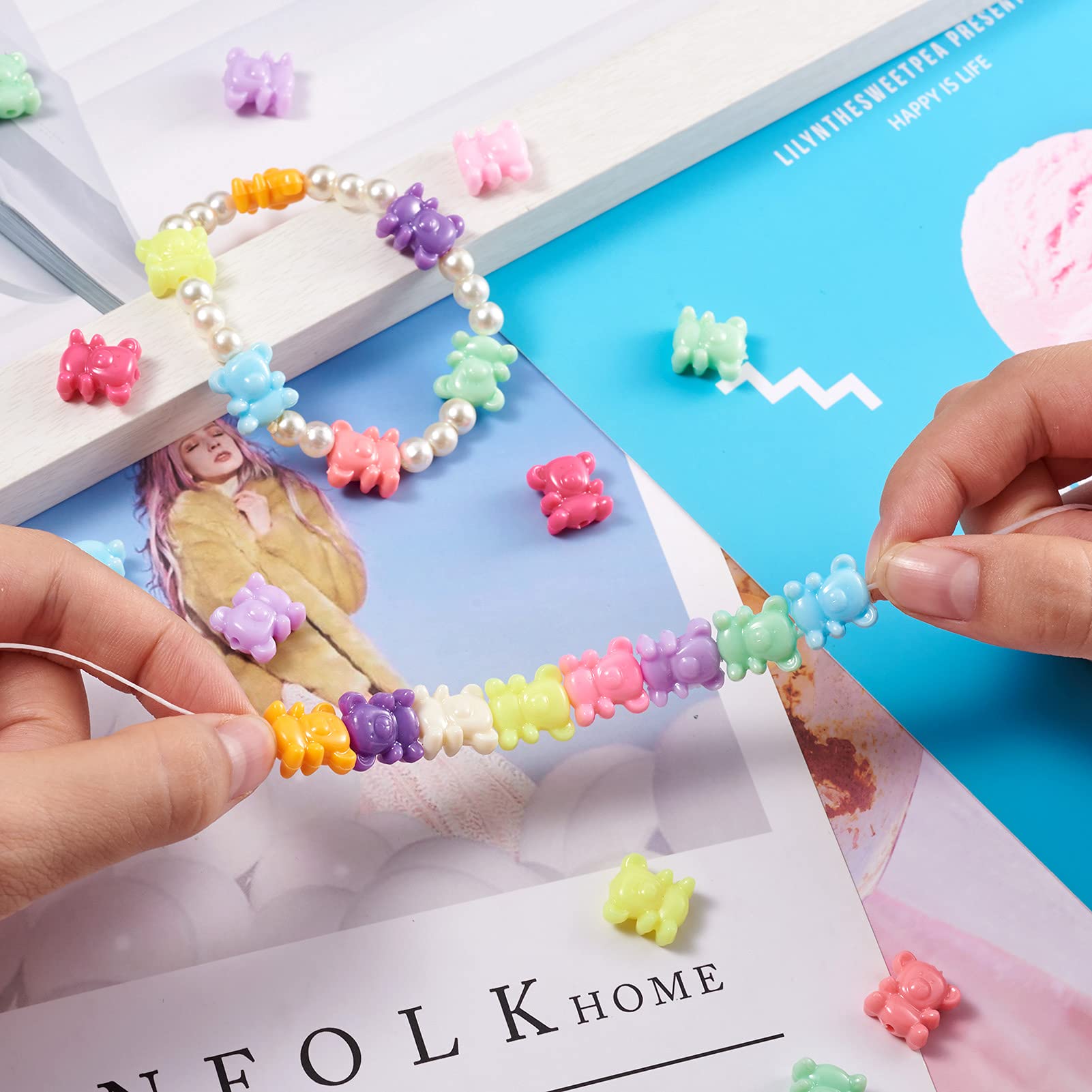 Cuentas Acrílicas,Cuentas De Acrílico Para Pulseras Fabricación De