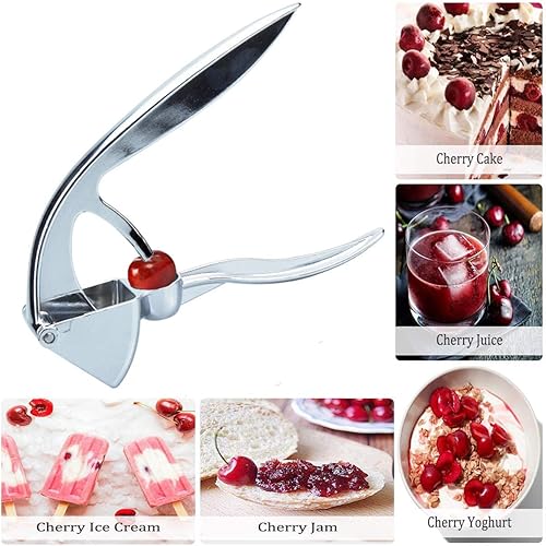 Miniatura 2 de CCGAHE Pitter de cereza, prensa de ajo y pelador, removedor de núcleo de cereza Stoner, herramienta portátil de oliva y cereza, adecuada para la