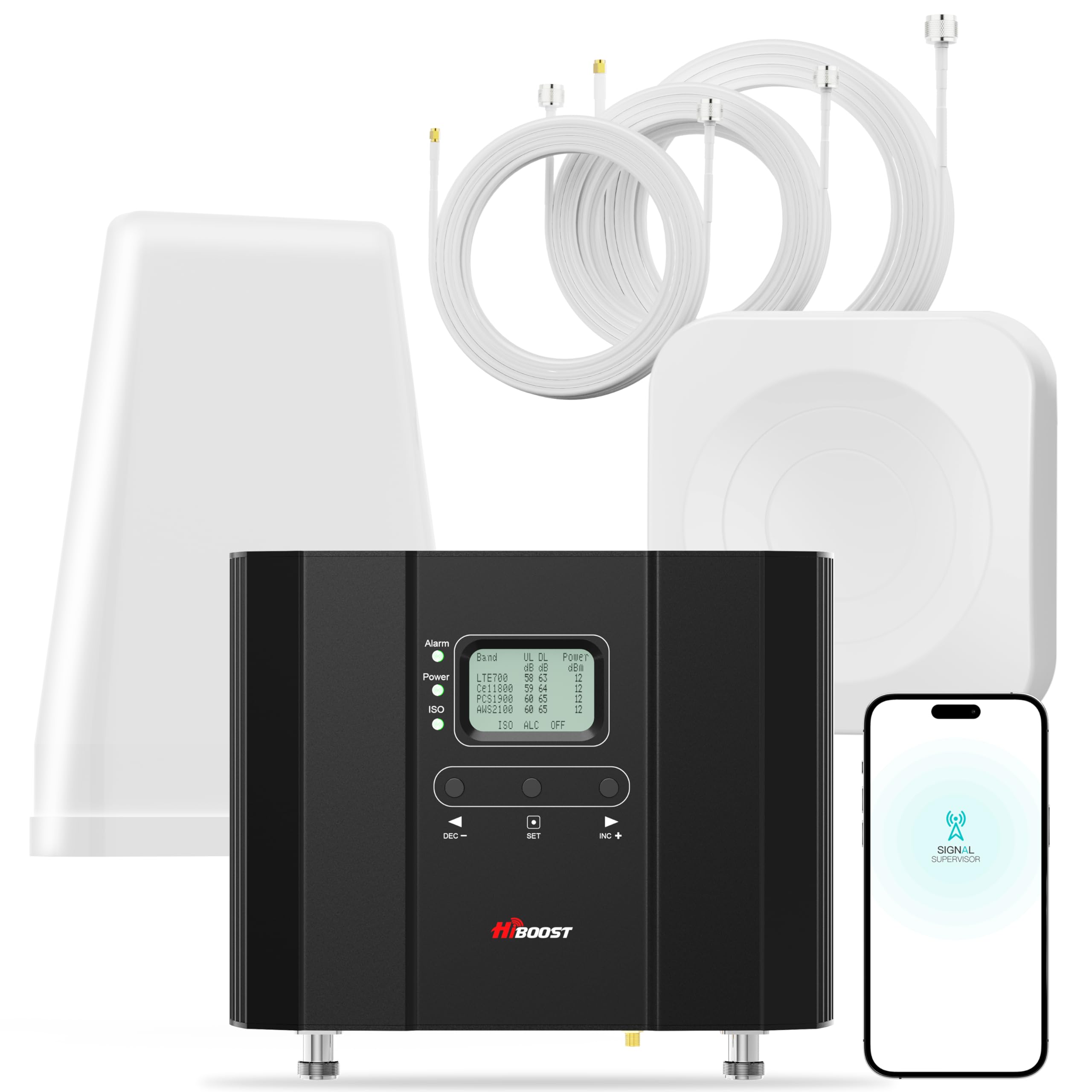 Cell Phone Booster Cover 6000 sq ft, Boost 5G 4G LTE Signal for All US Carriers, Cell Phone Signal Booster for Home Office, APP Support, FCC Approved