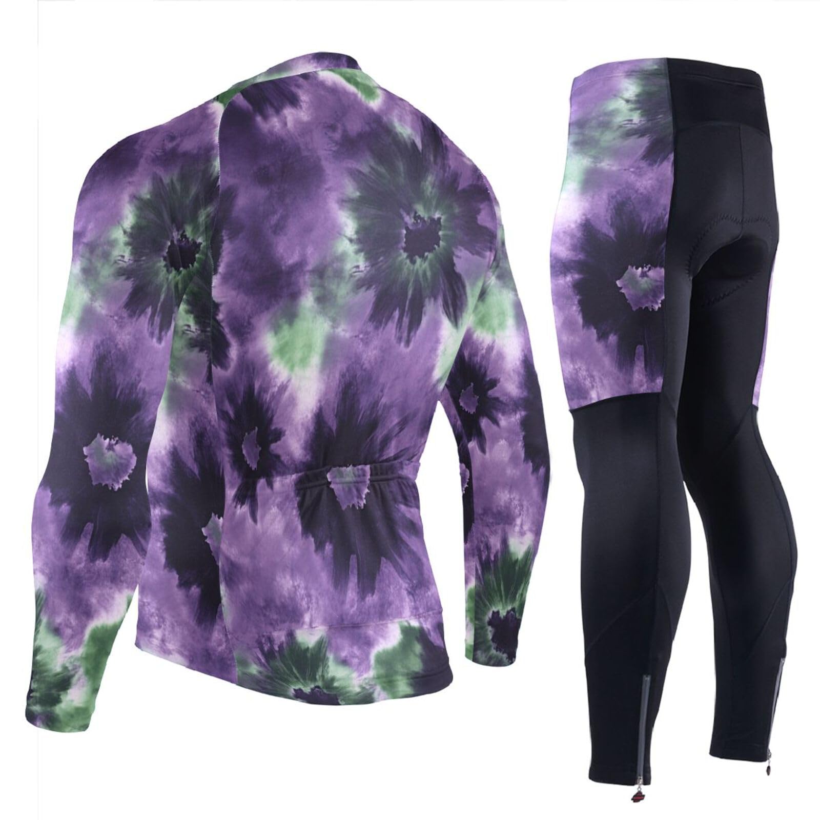 Herren Radtrikot mit Taschen, atmungsaktiv, Ärmel, 3D-gepolstert