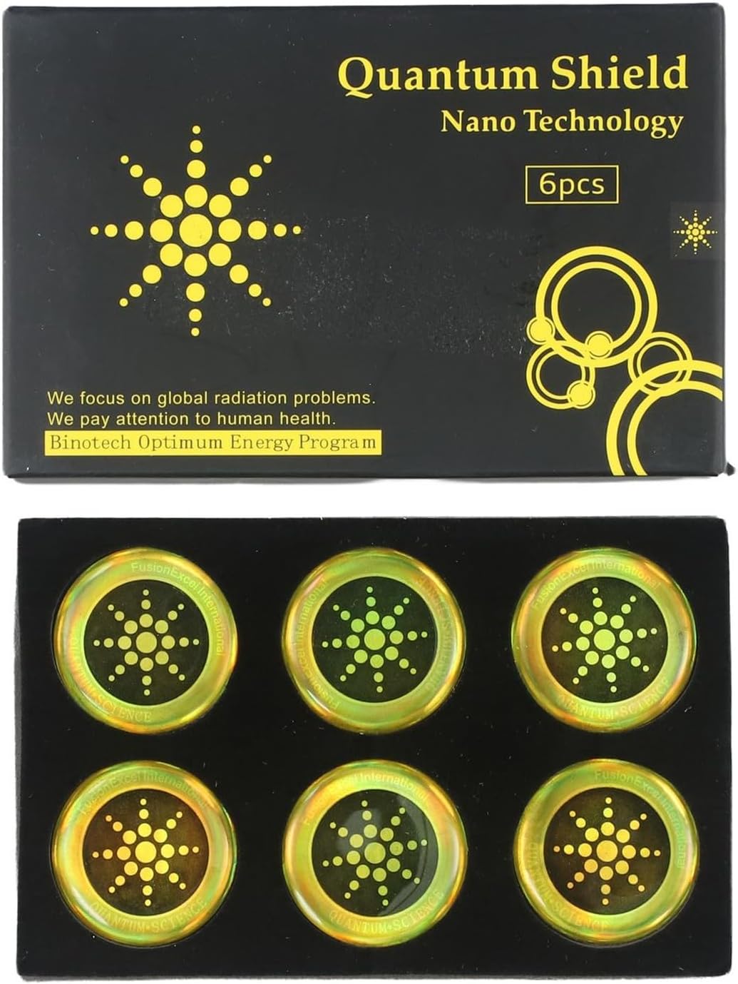 Oniissy Anti-Radiation Shield 5G EMF Protection Phones Laptops, Electromagnetic Anti Radiation Shield EMF Detector - 6 Stickers Tool, Anti Radiation Shield (silver)