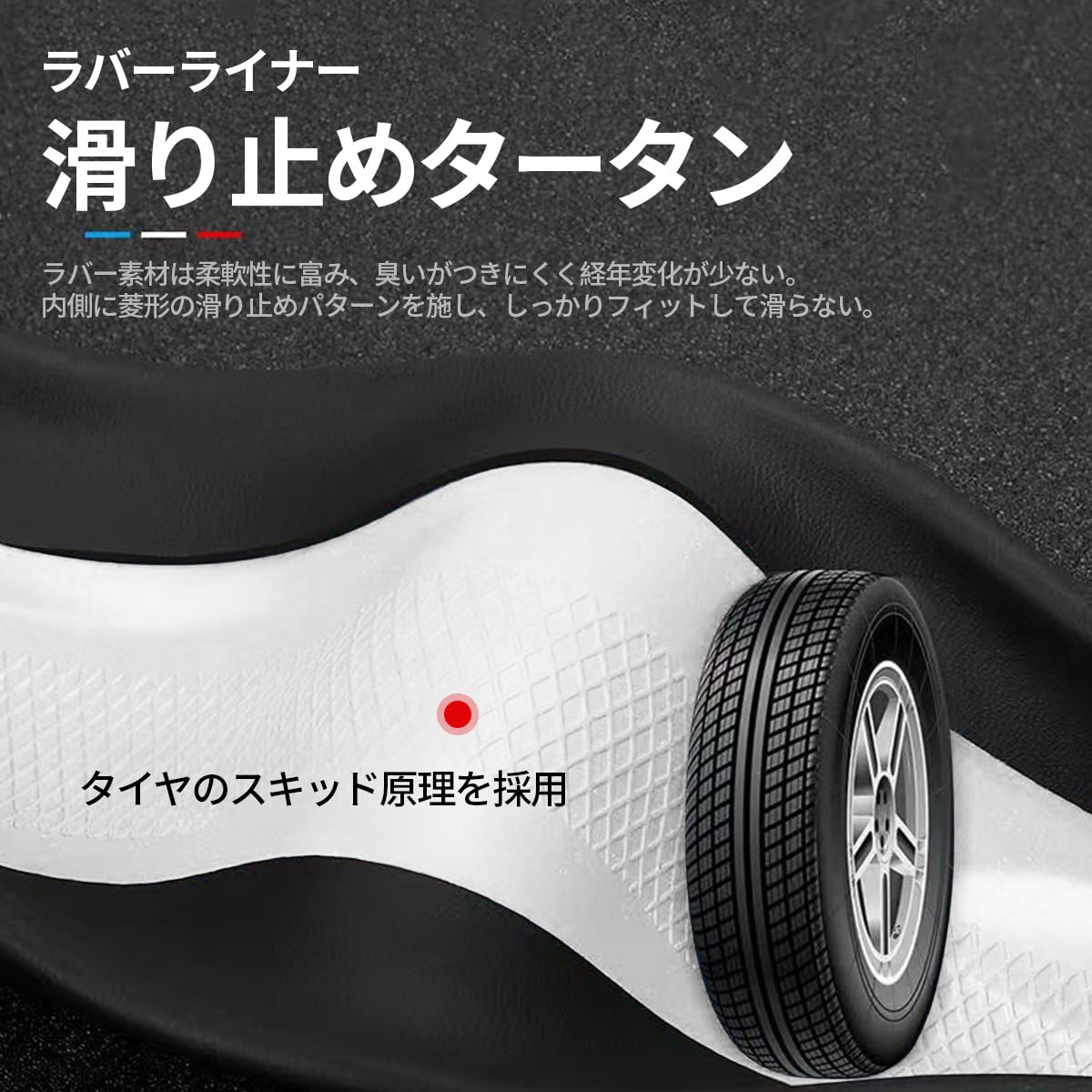 TATACLEA 車用 ハンドルカバー 軽自動車 ステアリングカバー D型 38cm 3D 汚れ&滑り防止 四季汎用 通気性いい 手触りよし グリップ感よし ホワイト