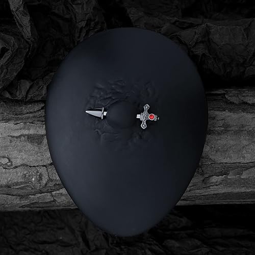 Miniatura 2 de CM Crareesi Mania Anillos de pezón de daga, acero quirúrgico 316L, calibre 14, joyería de piercing gótico