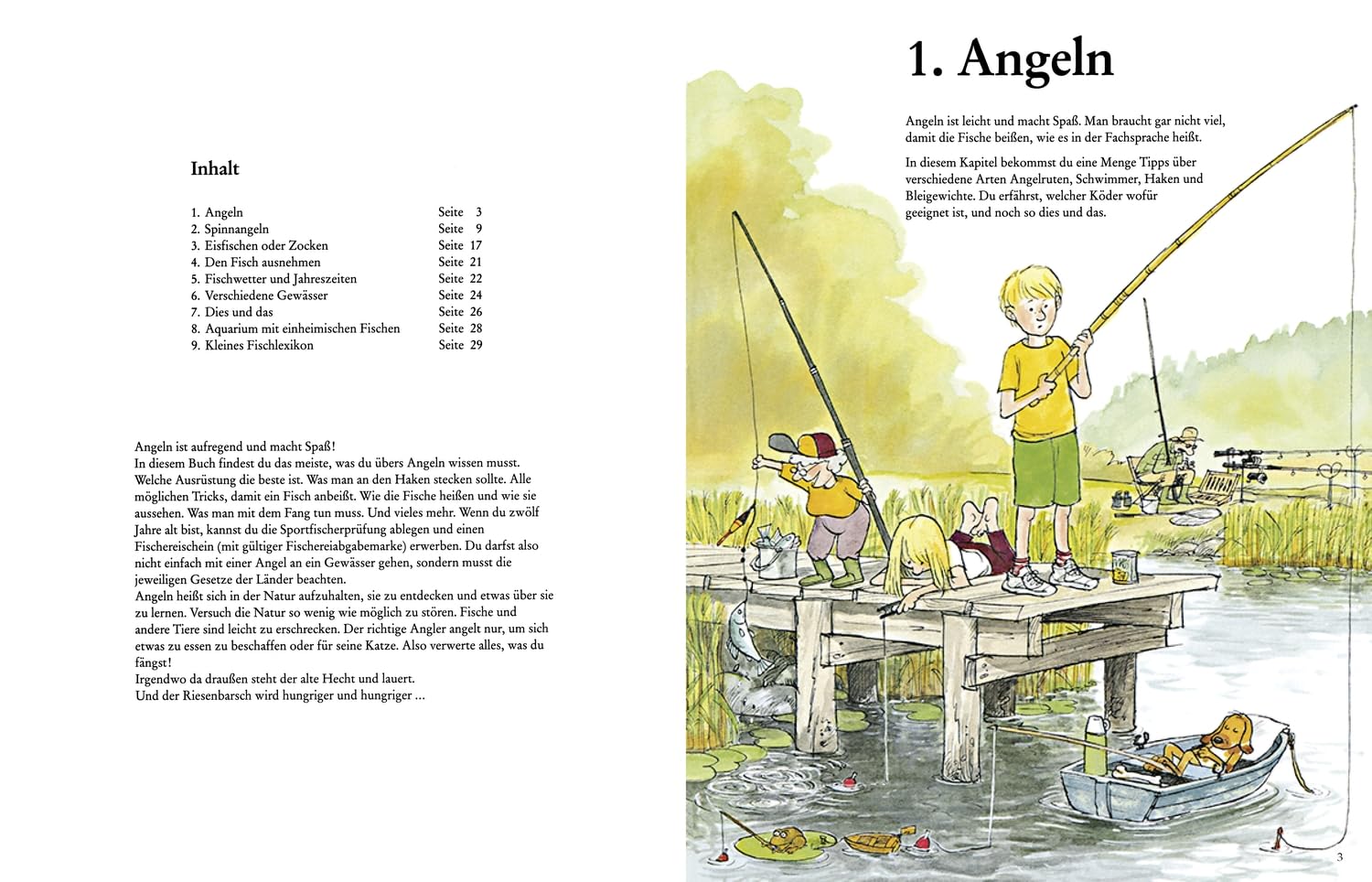 Das große Buch vom Angeln: Praktische Angelschule mit Naturwissen, Mitmachideen und Illustrationen von Pettersson-und-Findus-Erfinder Sven Nordqvist für Kinder ab 6 Jahren