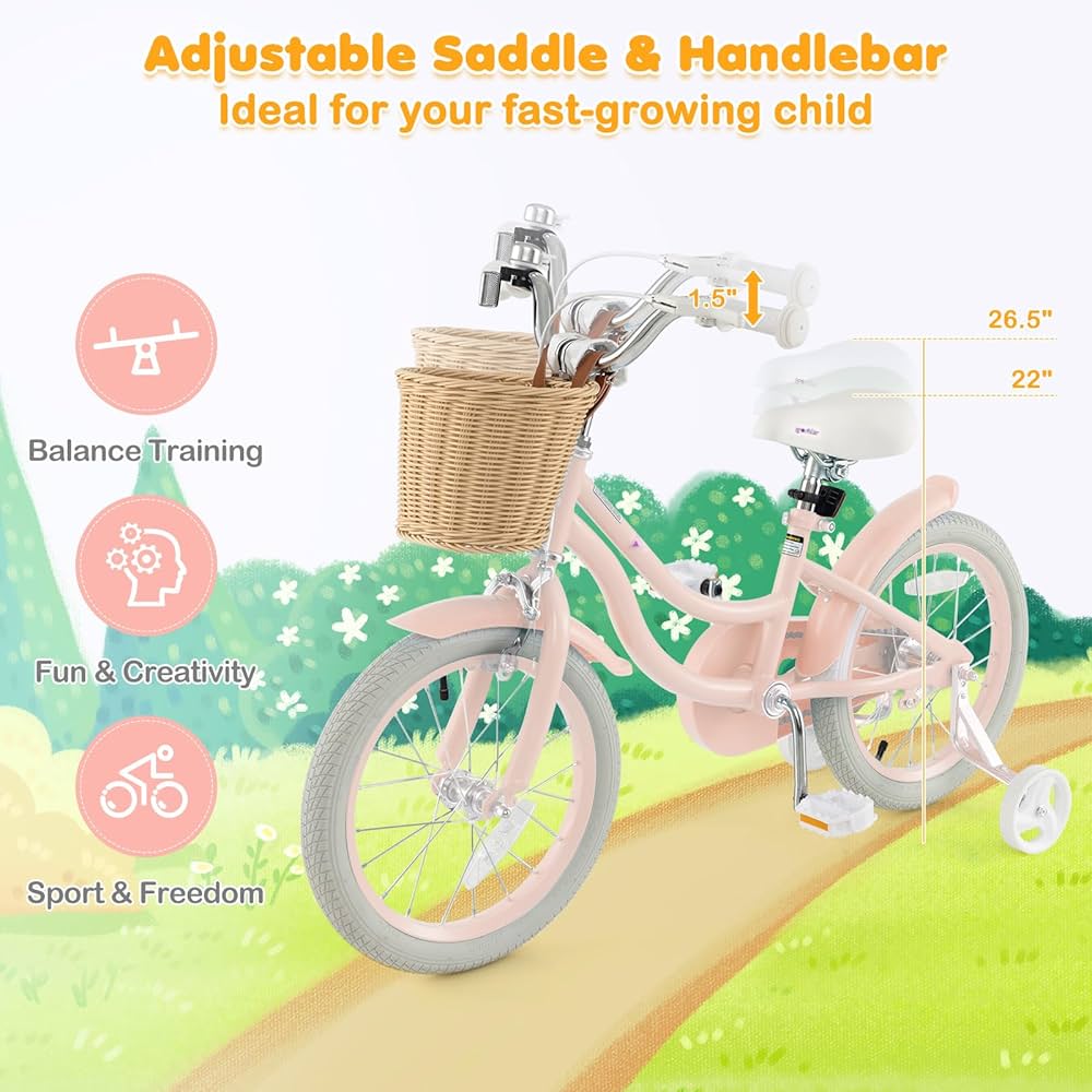 Amazon | BABY JOY キッズバイク 16インチ 子供用自転車 4~7歳の