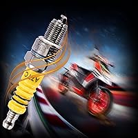 Vista 6 de GOOFIT 4 piezas de bujías Racing A7TC de alto rendimiento de repuesto para motocicleta de 50 cc, 70 cc, 90 cc, 110 cc, 125 cc, 140 cc, 150 cc, Pit