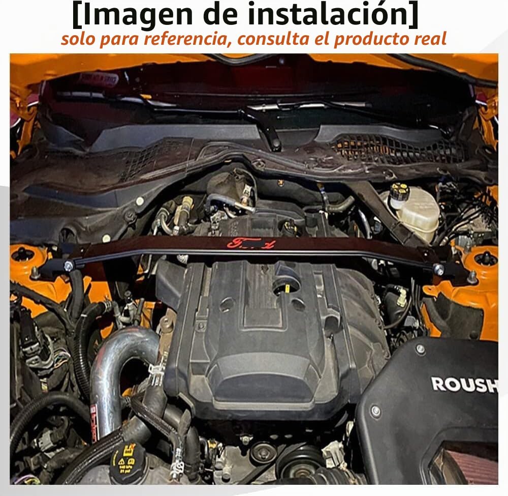 JINGLING para Mustang MK6 2.3L I4 5.0L V8 Barra de puntal superior delantera Soporte de puntal superior Soporte de torre STB Barra Estabilizadora 1 pieza