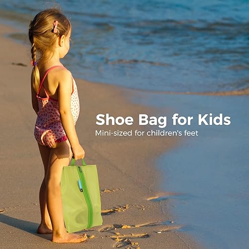 Miniatura 4 de pack all Bolsa de zapatos para niños para viajes, bolsa de zapatos resistente al agua para gimnasio, bolsa de tacos de fútbol resistente al olor