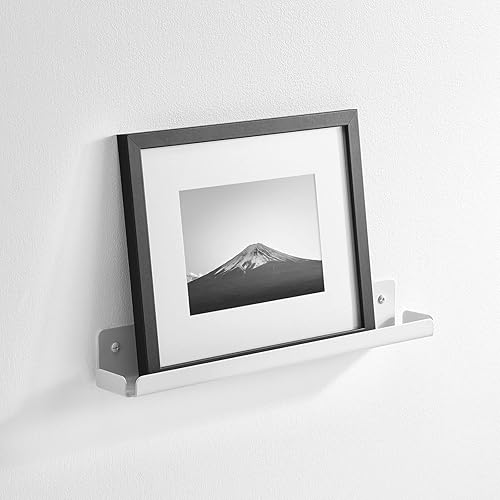 Miniatura 8 de mDesign Cesta organizadora de pared de metal para el hogar, bandeja de almacenamiento, soporte rústico para colgar en el baño, cocina, garaje, sala