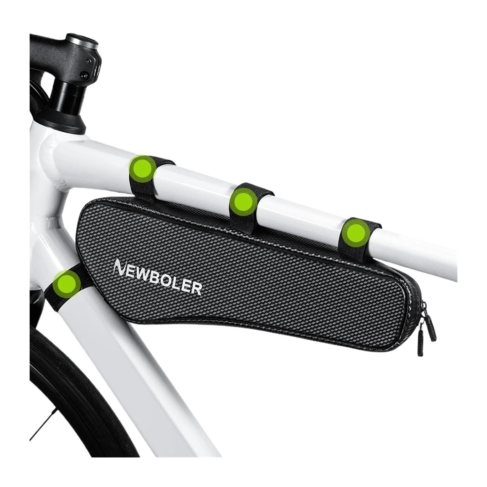 Xi Yu Borsa for tubo con telaio anteriore triangolare for bicicletta con guscio duro EVA da 1,5 litri
