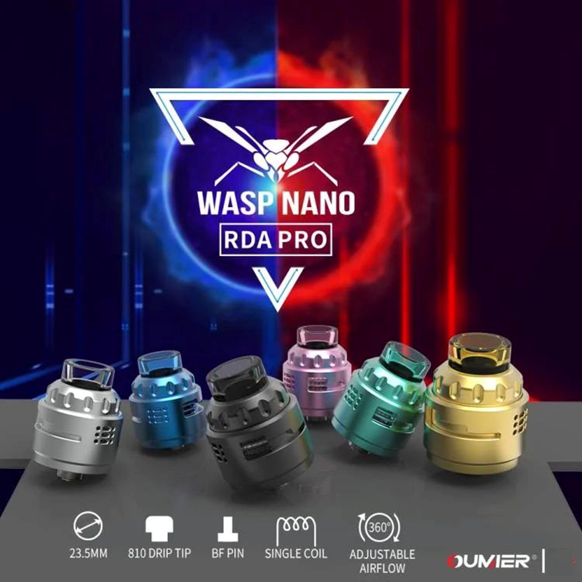 Amazon | 【Pro】Oumier Wasp Nano RDA Pro φ23.5mm ワスプ ナノ プロ 