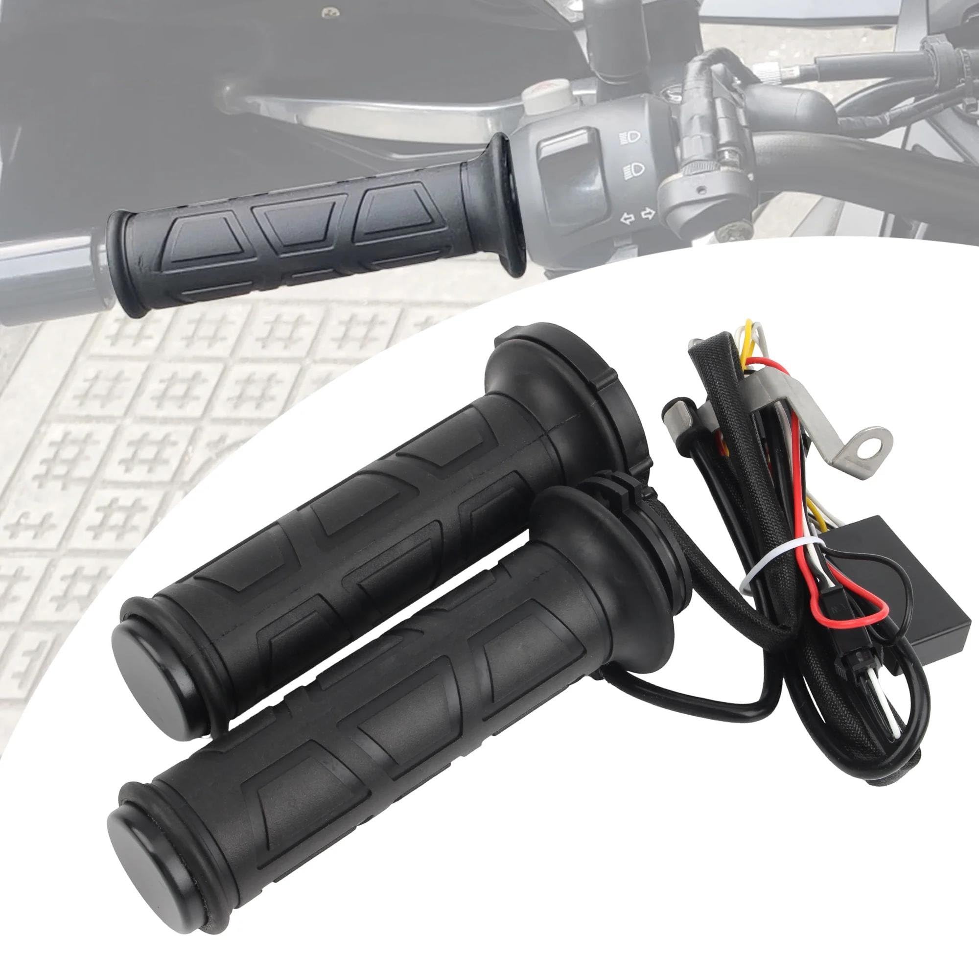 Puños Calefactables Universales 22 Mm Manillar Motocicleta para ATV Scooter Y Ciclomotor Cubiertas Manillar