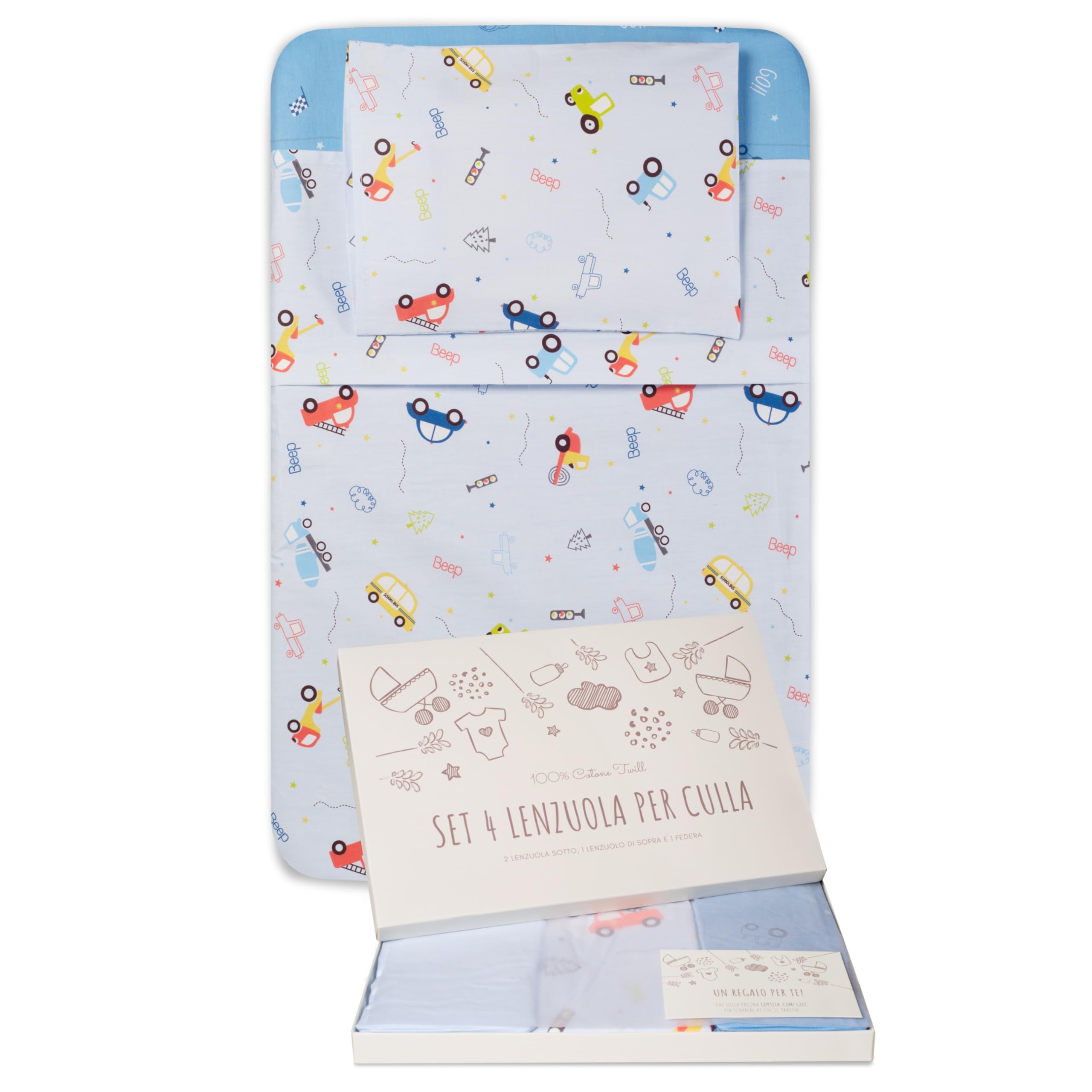 Lenzuola Per Culla Next2Me Chicco - Set 3 Pezzi In Cotone 100% Oeko-Tex, Con Coprimaterasso Assorbente - Compatibile Con Next2Me, Magic, Lullago, Kinderkraft Uno (83x50 Cm) - Foto 10