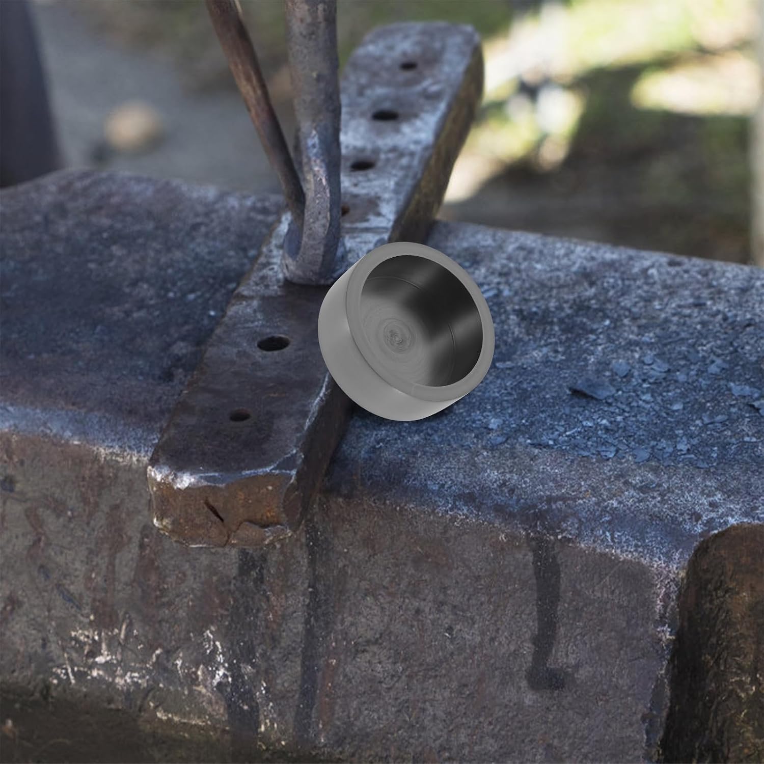 SEWACC Graphite Ingot Mold Round Metal Casting Mold 80ml Small Graphite Crucible for Jewelry Casting Metal Refining Arts Crafts