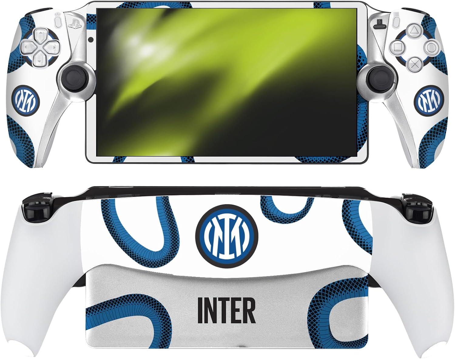 Head Case Designs Officially Licensed Inter Milan Home 2021/22 Crest Kit Vinyl Sticker Skin Decal Cover Compatible with Sony PS5 PlayStation PS Portal