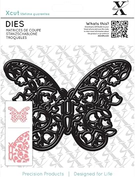 docrafts Xcut Die-Floral Filigree, Butterfly