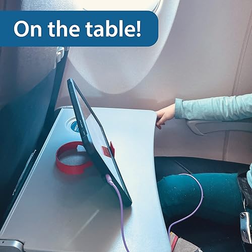 Miniatura 5 de FLYGA Accesorio de viaje con soporte para teléfono o bebida para avión (azul)