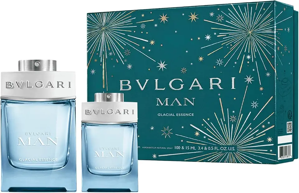 Bvlgari Kit Man Glacial Essence - Eau De Parfum 100ml + Eau De Parfum 15ml
