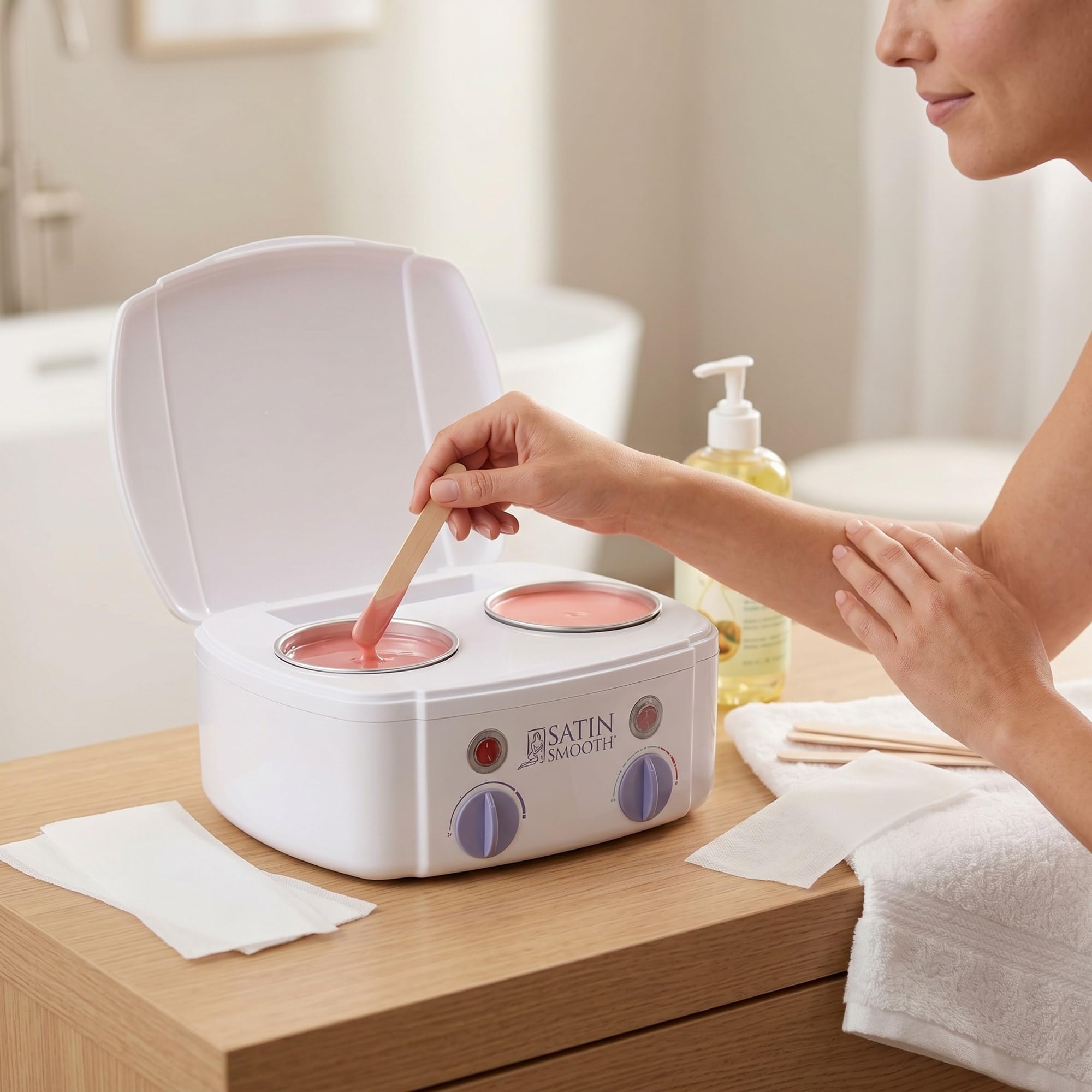 Satin smooth wax ワックスウォーマーセット Amazon.com : Satin Smooth Professional Dual Wax Warmer Kit - Hair