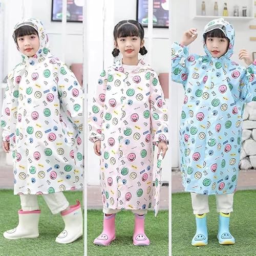 FoRes Poncho de chuva infantil leve e de secagem rápida da Mackintosh para estudantes primários quat