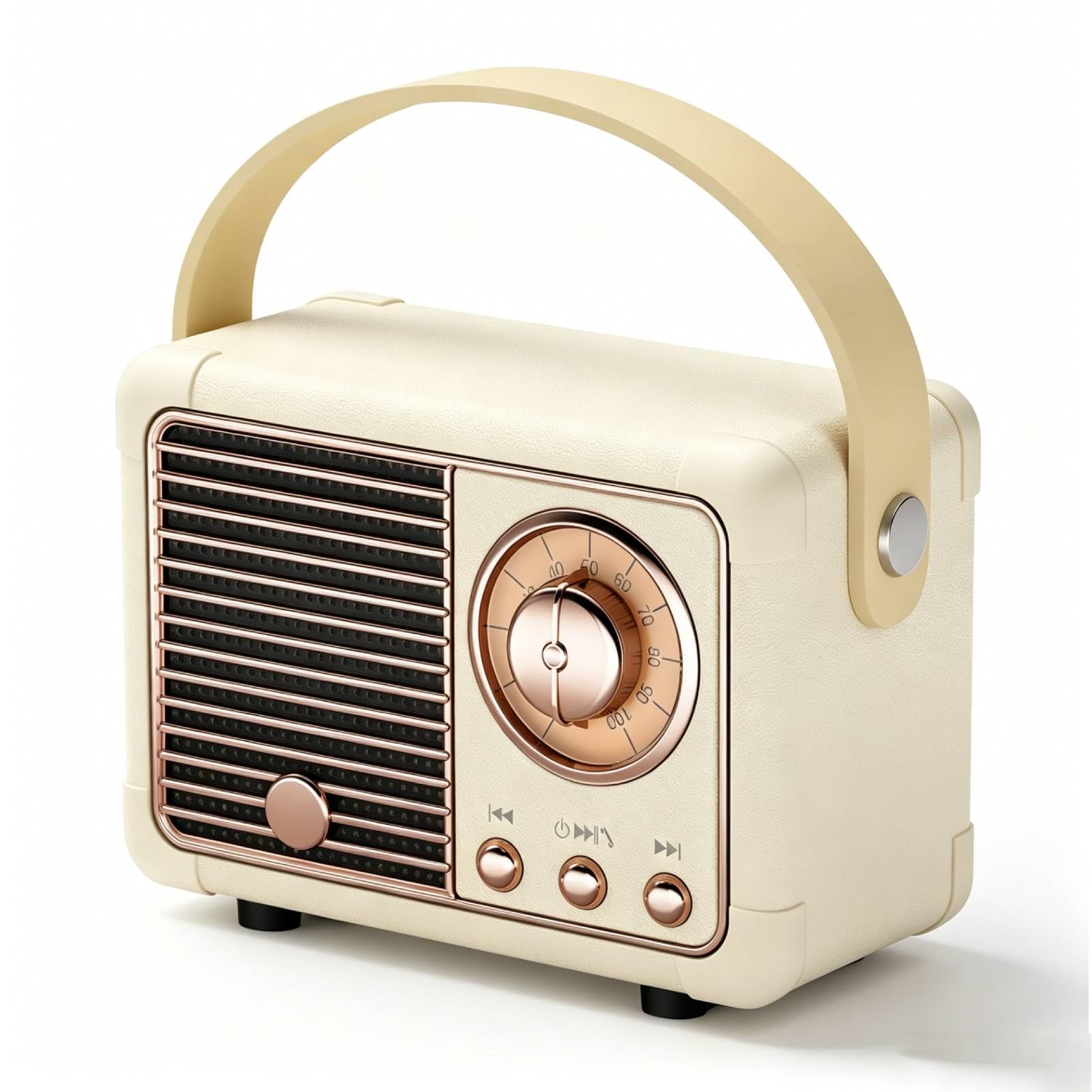 Altavoz Bluetooth Retro Mini Portátil, Decoración Vintage para Hogar, Sonido Estéreo, Regalo Ideal de Cumpleaños, Compatible con USB/TF/AUX iPhone Android