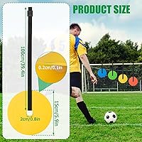 Vista 3 de TOBWOLF 4PCS Soccer Goal Target, Soccer Goal Shooting Targets with Adjustable Extra-Long Strips