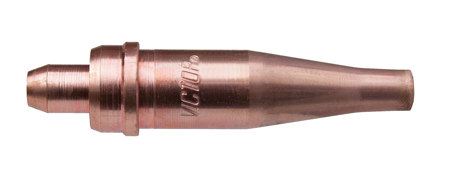 Victor Technologies 0387-0136 Series 1 Type 101 Acetylene Cutting Tip, Clam Shell Packaging, 1 1/2" Metal Thickness, Size 2