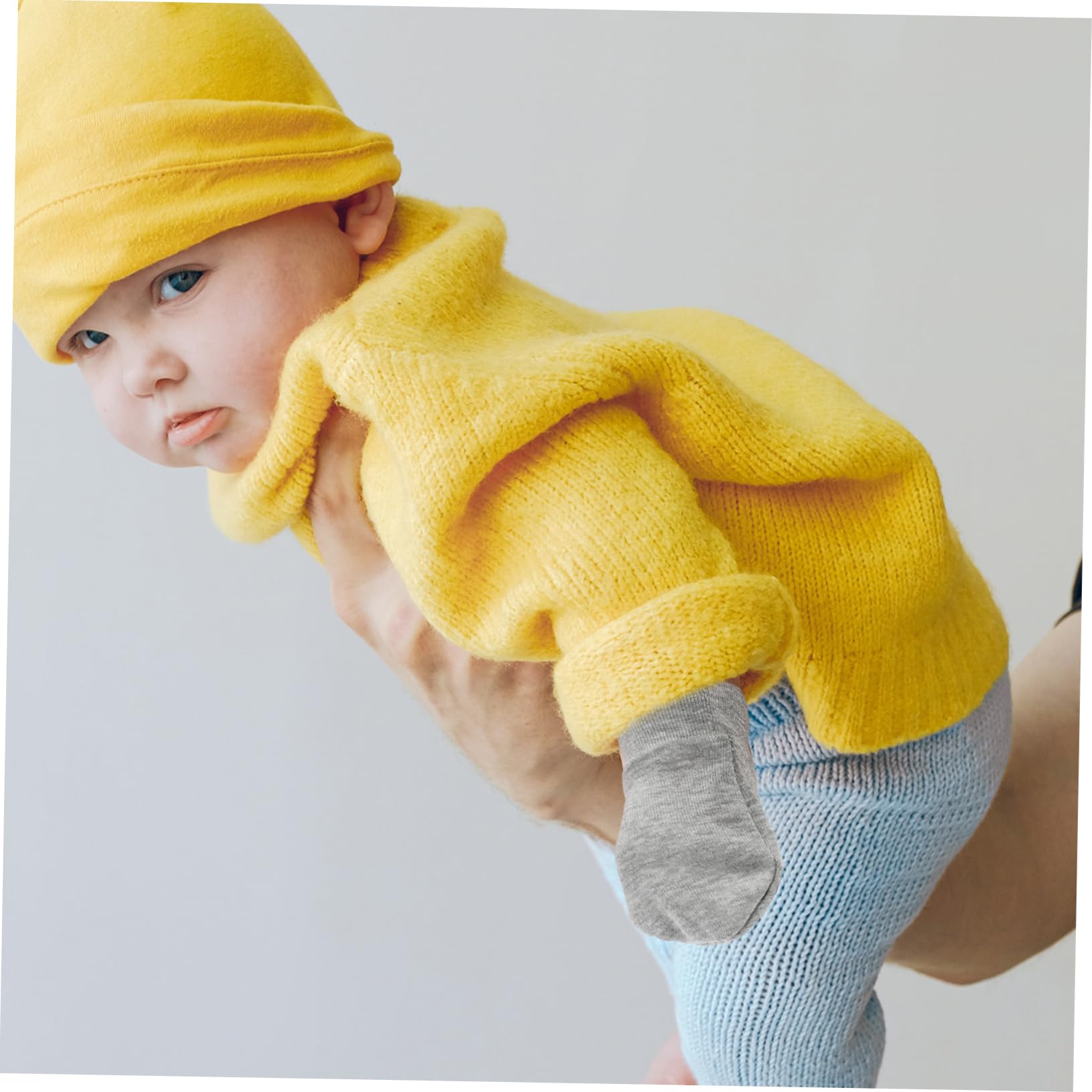 Veemoon 9Pairs Unisex Newborn Cotton Mitts Scratch Gloves Soft Protective Mittens for Boys and Breathable and Comfortable for Daily Use