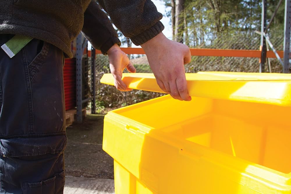 Large 450kg Grit Salt Bin - Yellow