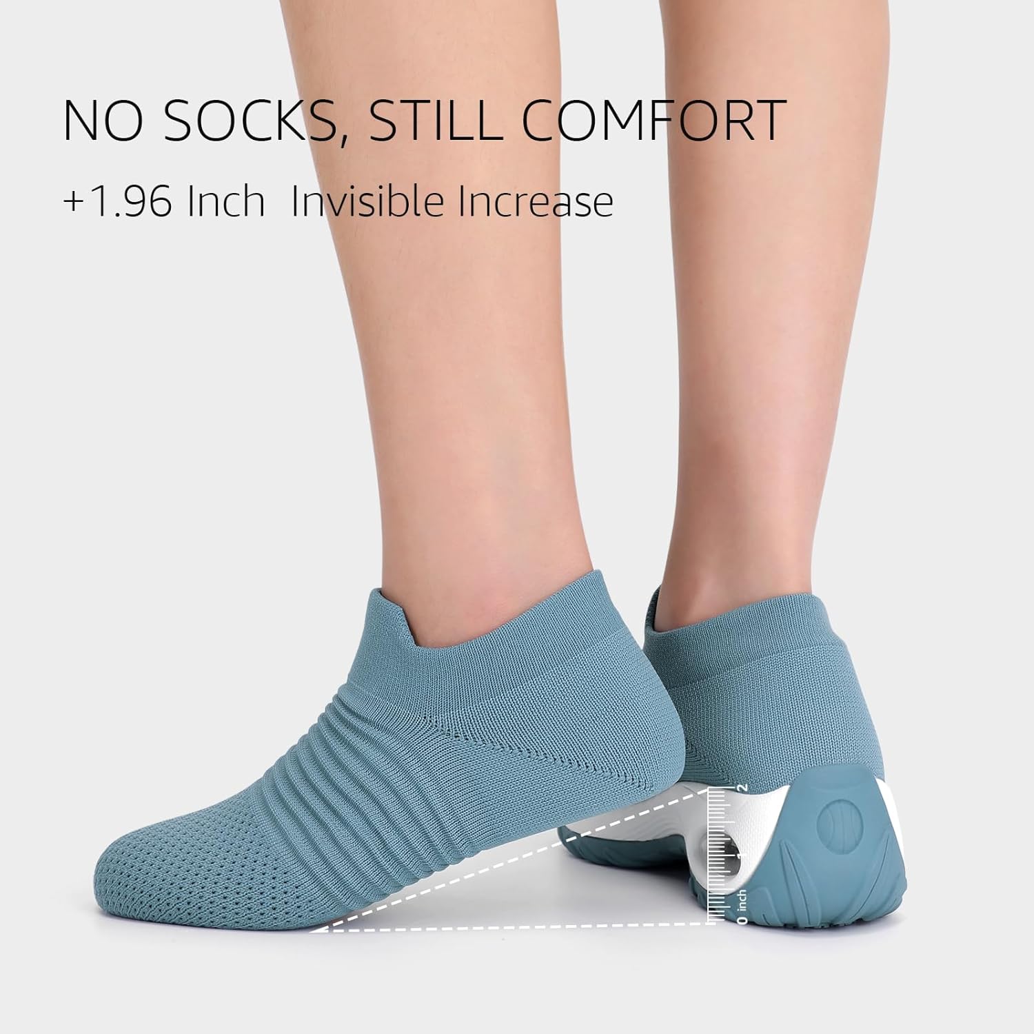 STQ Walking Shoes Women Slip on Sneakers Non Slip Work Arch Support Tennis Plantar Fasciitis Orthopedic Breathable Mesh Comfortable Ladies Nursing - Image 3