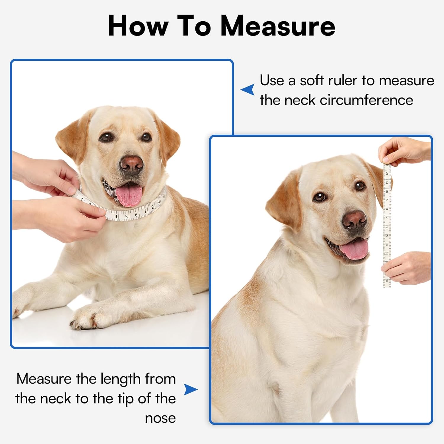 Queenmore Dog Cone,Soft Dog Cones for Large Dogs After Surgery,Comfy Cone for Dogs to Stop Licking, Adjustable Recovery Collar,Elizabethan Pet E-Collar for Wound Healing,Blue,L