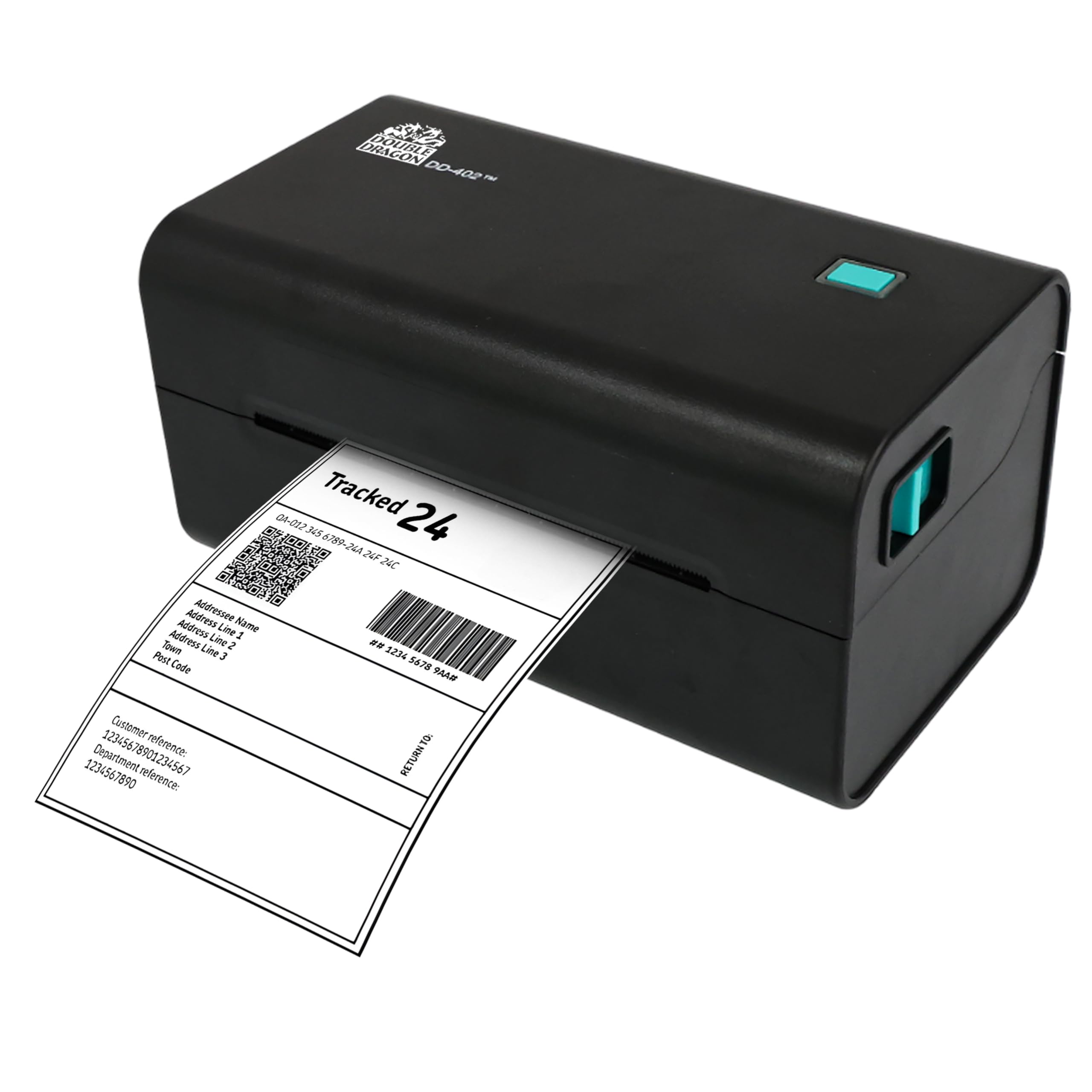 Double Dragon 4” Direct Thermal Label Printer – USB Wired Connection only, No Bluetooth or Wi-Fi, 203 DPI High-Speed Shipping & Barcode Printer for Windows & Mac, 4x6 Compatible, No Ink or Ribbon