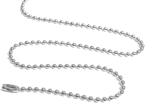 Amazon.com: Nickel Plated Ball Chain 24 