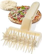 Orblue Pizza Dough Docker, Pizza Roller with Spikes, Pizza Docking Tool for Home & Commercial Kitchen - Pizza Oven Accessories that Prevent Dough from Blistering